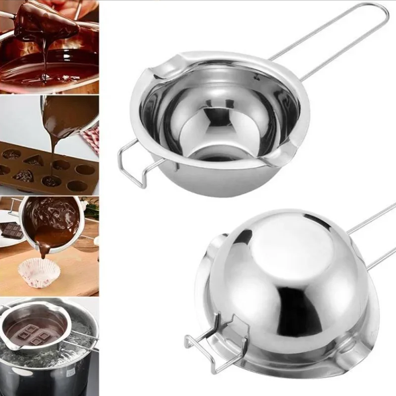 Stainless steel Candle Melting Pot Food Grade Chocolate Ice Cubes Butter Candy Melting Container Baking and Candle Making New