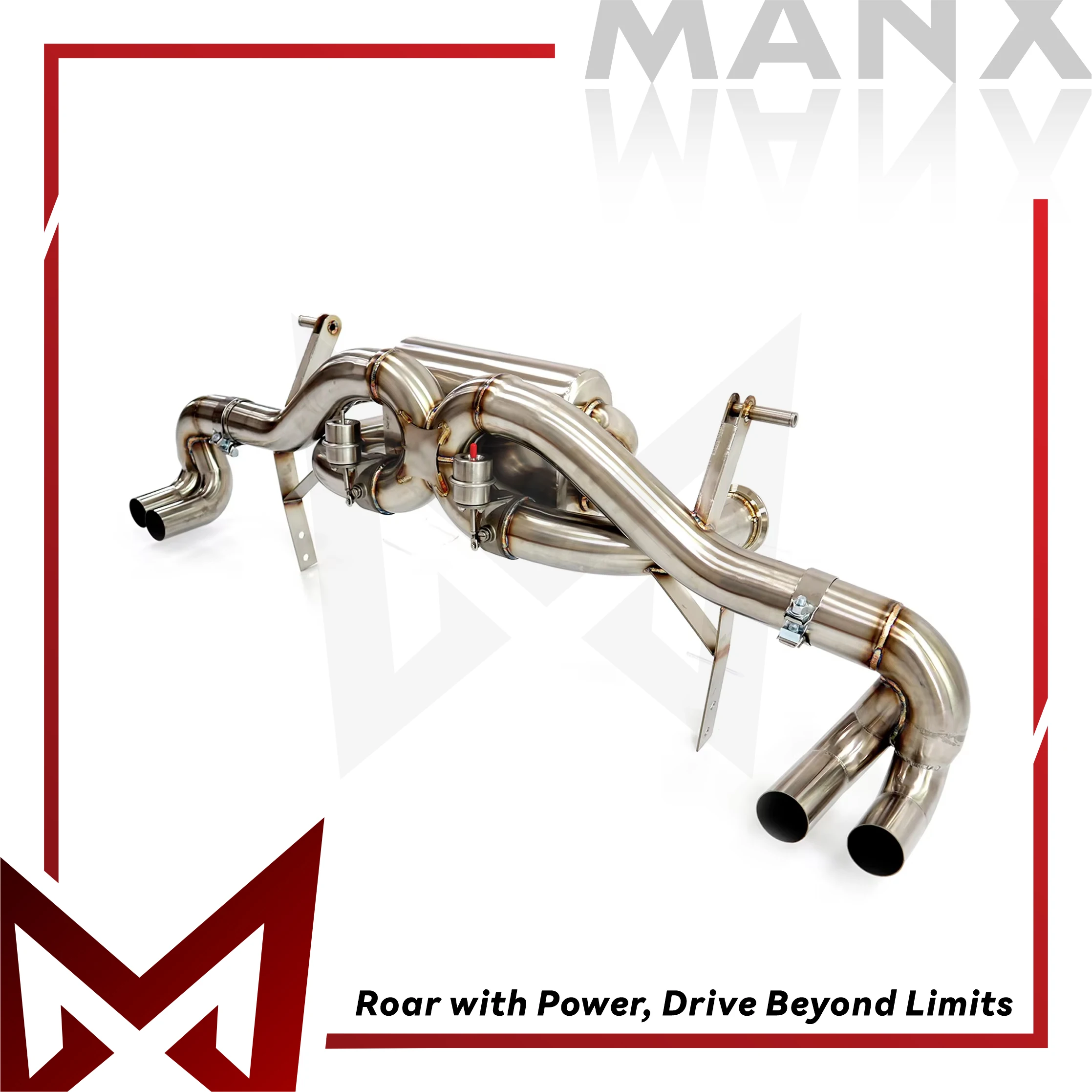 

Exhaust system for Lamborghini Gallardo LP550 560 Stainless steels Catback exhaust pipe with remote control valve