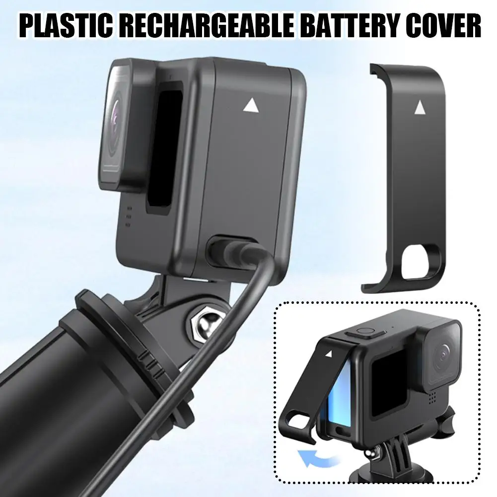 Rechargeable Side Cover For Gopr Hero 13 12 Dustproof Side Battery Protection Case Easy Disassemble Camera Accessories H5Z4