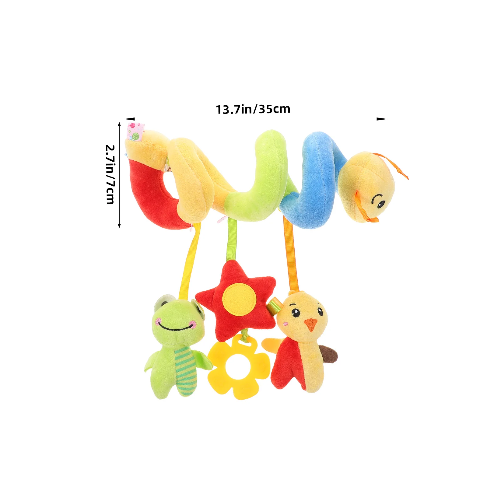 Baby Spiral Hanging Car Crib Stroller Seat Soft Sensory Development Soothing Infant Activity Stroller Arch Toy