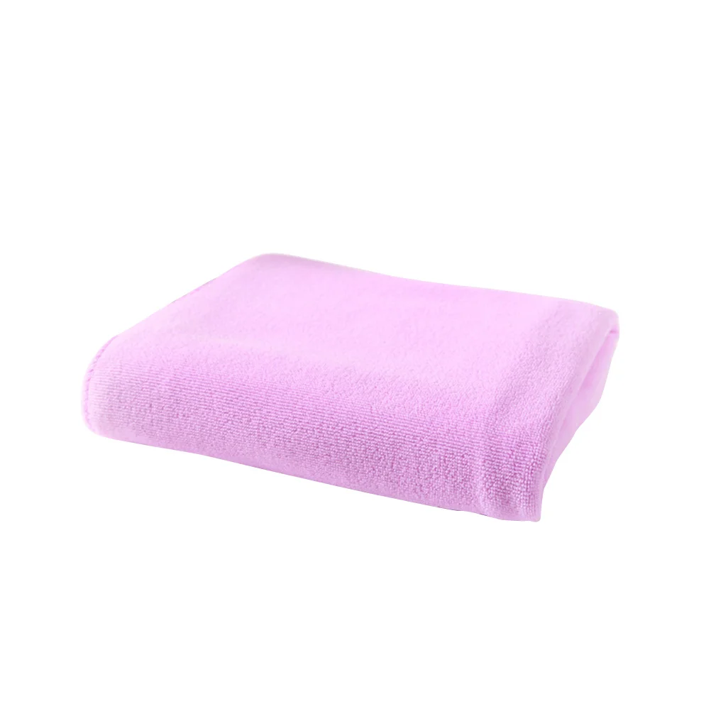 

Delicate Soft Microfiber Towels 30x70cm Light Pink Multi Purpose Cleaning Cloth for Bathing Hair Drying Face Car Wiping