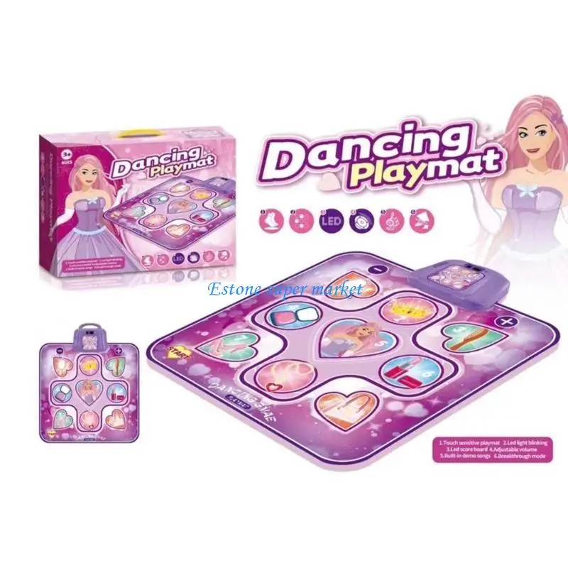 090B Kid Plays Carpet Rug Dancing Playmat Music Mat Parent-child Toy Dance Blanket