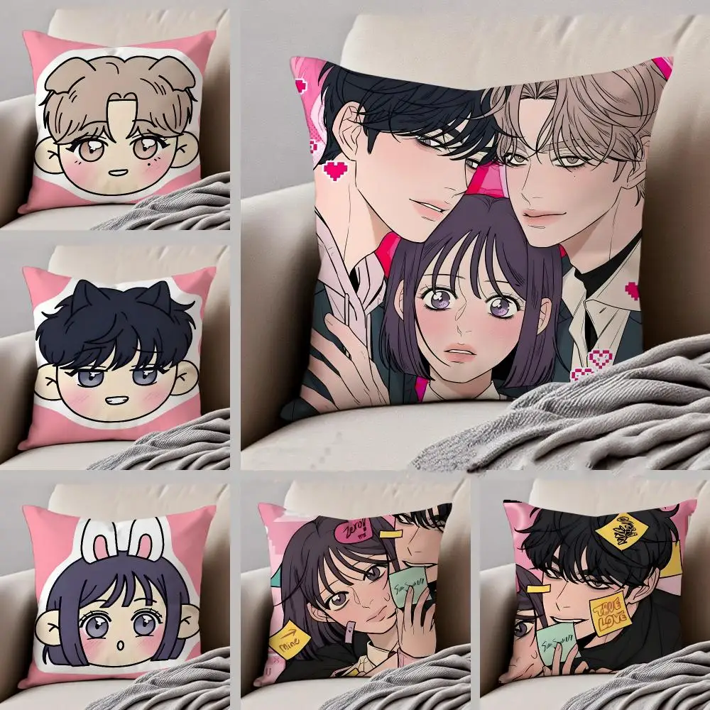 Romantic drama Operation True Love Cushion Cover Throw Pillow Cover Hidden Button Durable Polyester Chair Cushion
