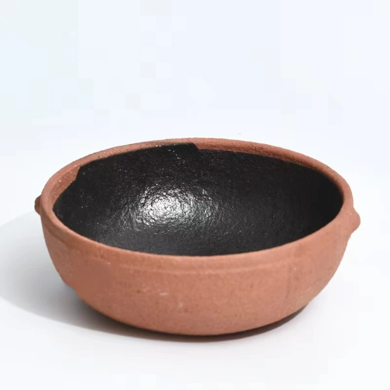 Hunan Restaurant Soil Bowl Tableware Wang Qian Yard Stoneware Earthen Bowl Soil Turtle Firewood Yard Alcohol Stove Meal Bowl