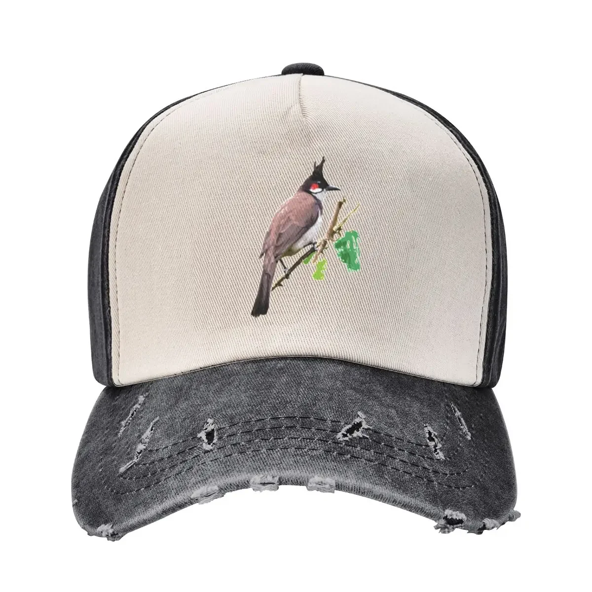 Red-whiskered or crested Bulbul Baseball Cap Hood tea Hat Snapback Cap cute Women Beach Fashion Men's