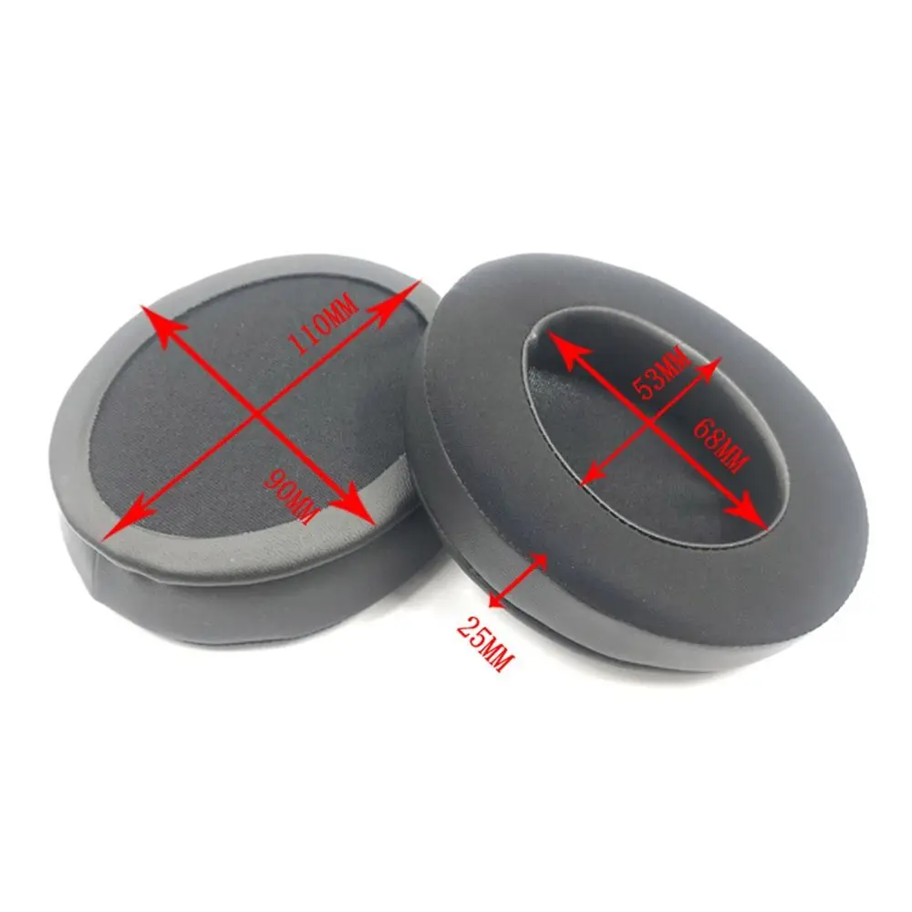 Leather Ear Pads Replacement Soft Earbuds Cover Noise-Cancelling Headset Earmuffs for Razer Nari Kraken V3 Pro