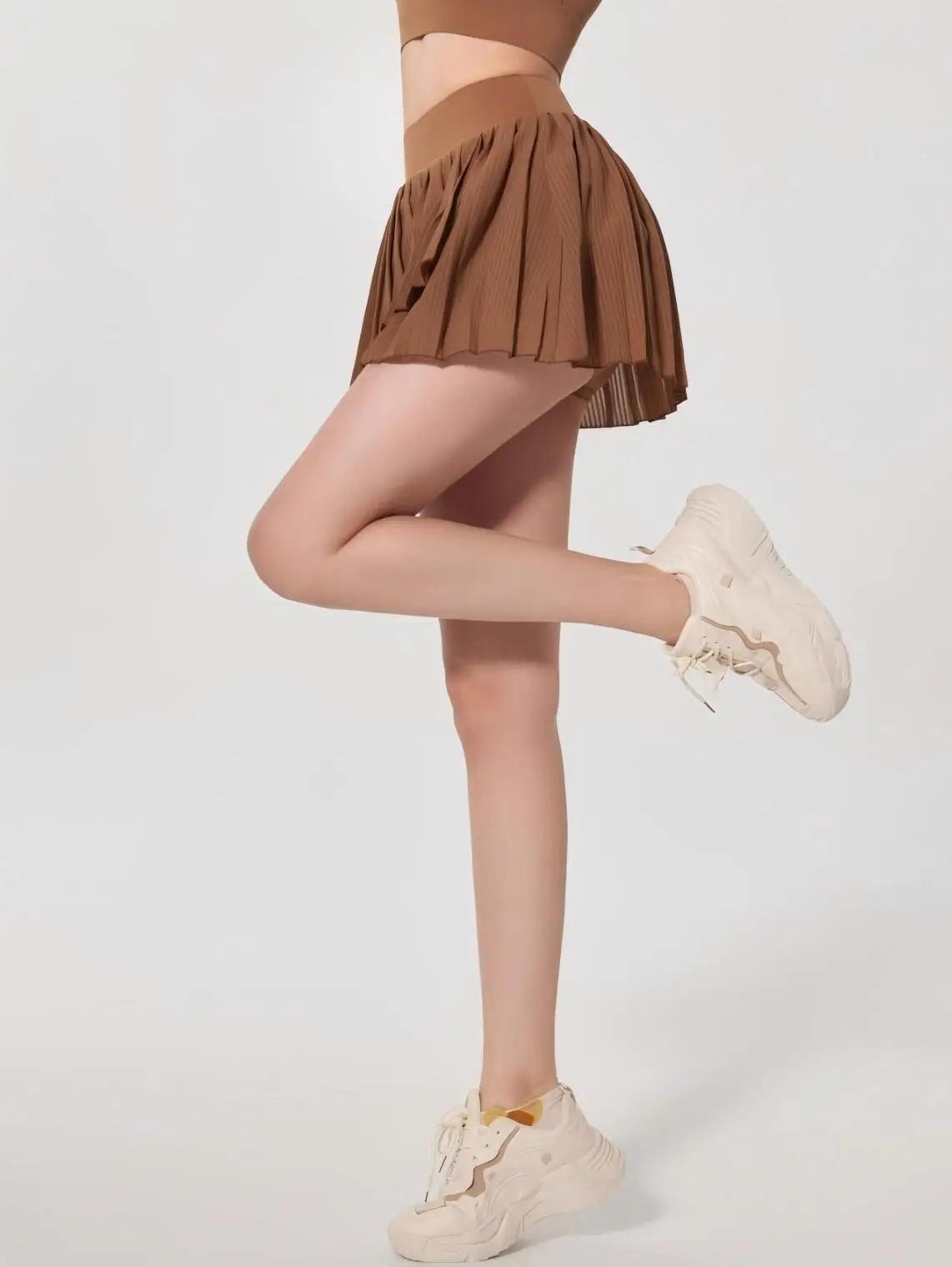 falda deportiva de cintura alta, transpirable, de secado rápido, que absorbe la humedad, para correr, tenis, Yoga, Fitnes...