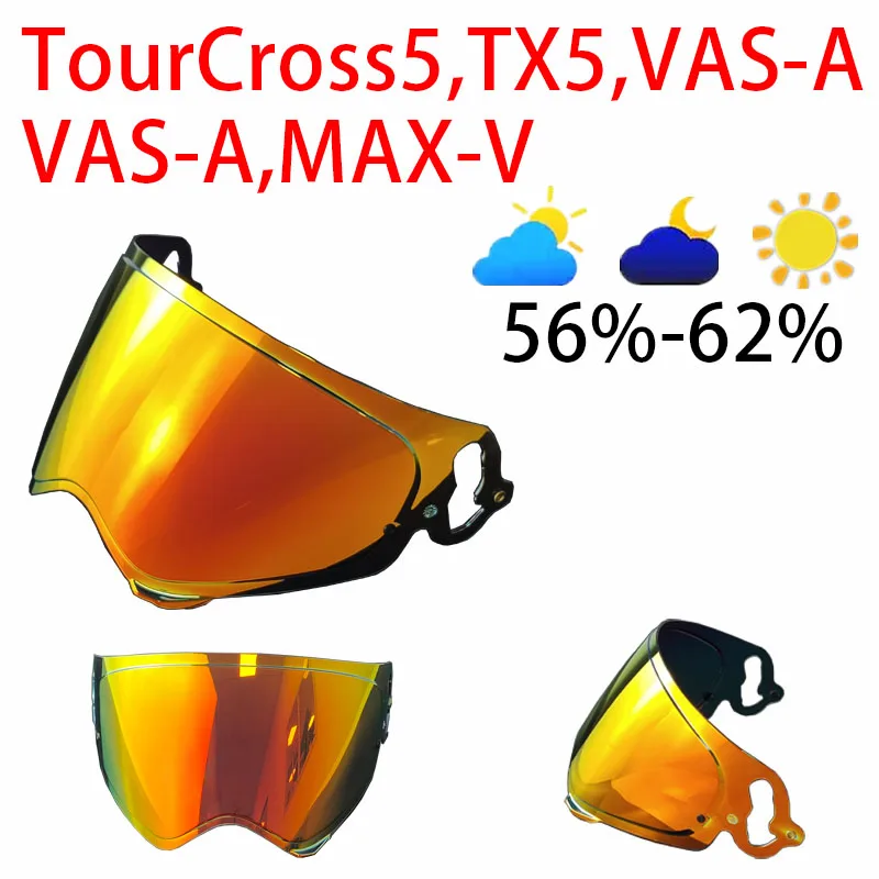 

TourCross5 Helmet Visor for TourCross5 TX5 VAS-A MAX-V Face Shield Sunscreen Lens Replacement Motorcycle Windproof UV Protetion