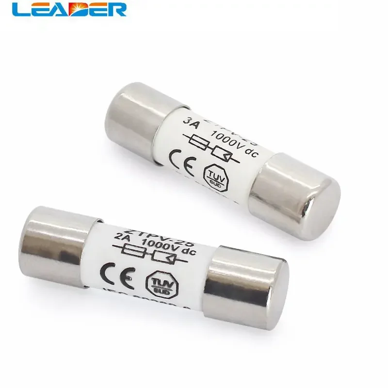 LEADER SOLAR  1000V 10*38MM  Fast Blow Ceramic Fuse1A -32A DC PV Solar Fuse Metal Alloys for Solar Power System Protection