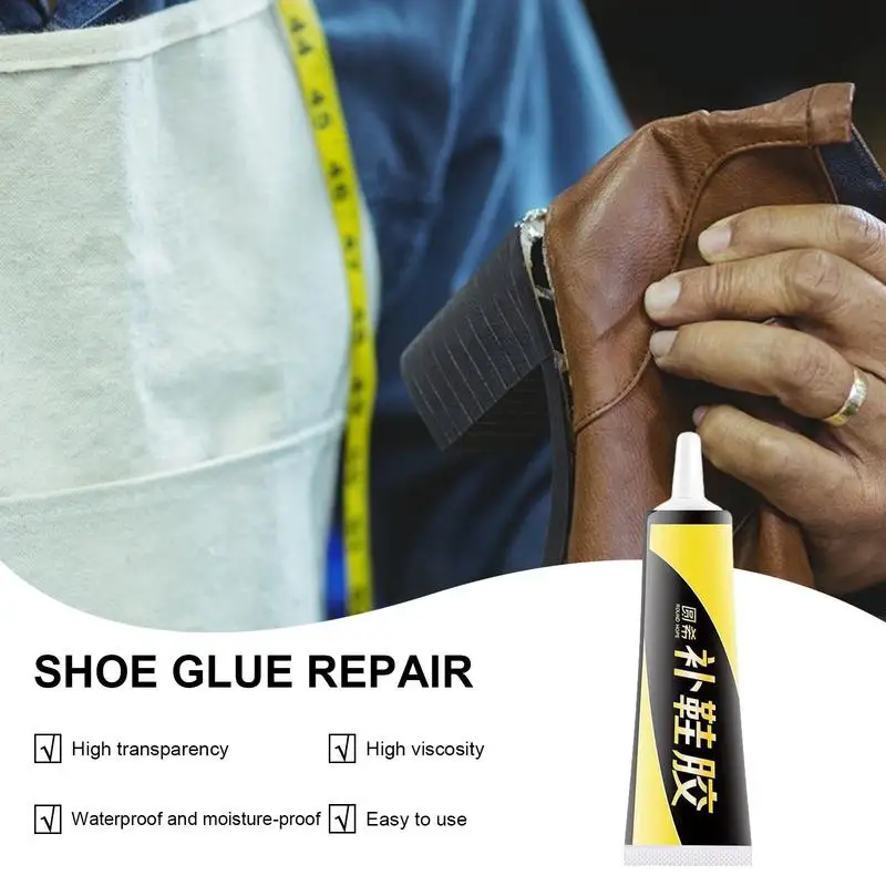 Shoe Repair Glue Quick Dry Low Odor Boot Glue Sole Repair Strong Adhesive High Temperature Resistant Shoe-Repairing Glue