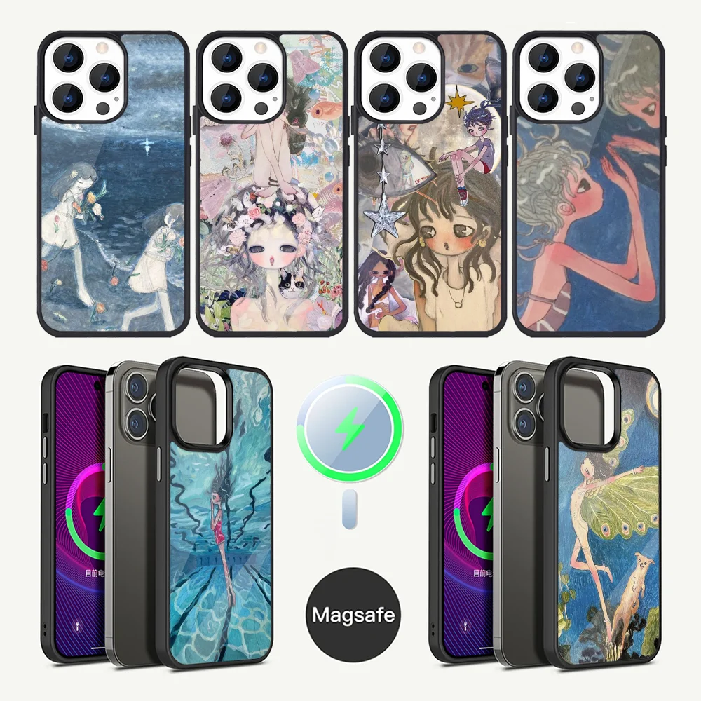 

Aya Takanos Art Phone Case For iPhone 16,15,14,13,12,11,Plus,Pro,Max Mini Magsafe Magnetic Wireless Charging