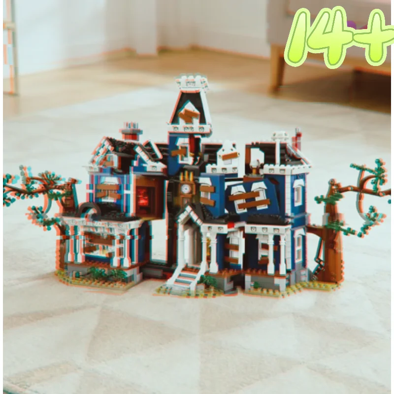 Premium Creel House Building Blocks Stranger Theme Diy Assembly Model Creative Desktop Display Ornament Popular Holiday Party