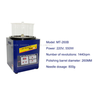 110V/220V Magnetic Tumbler 260mm Jewelry Polisher Metals Polisher & Finisher Super Finishing Polishing machine MT-260B