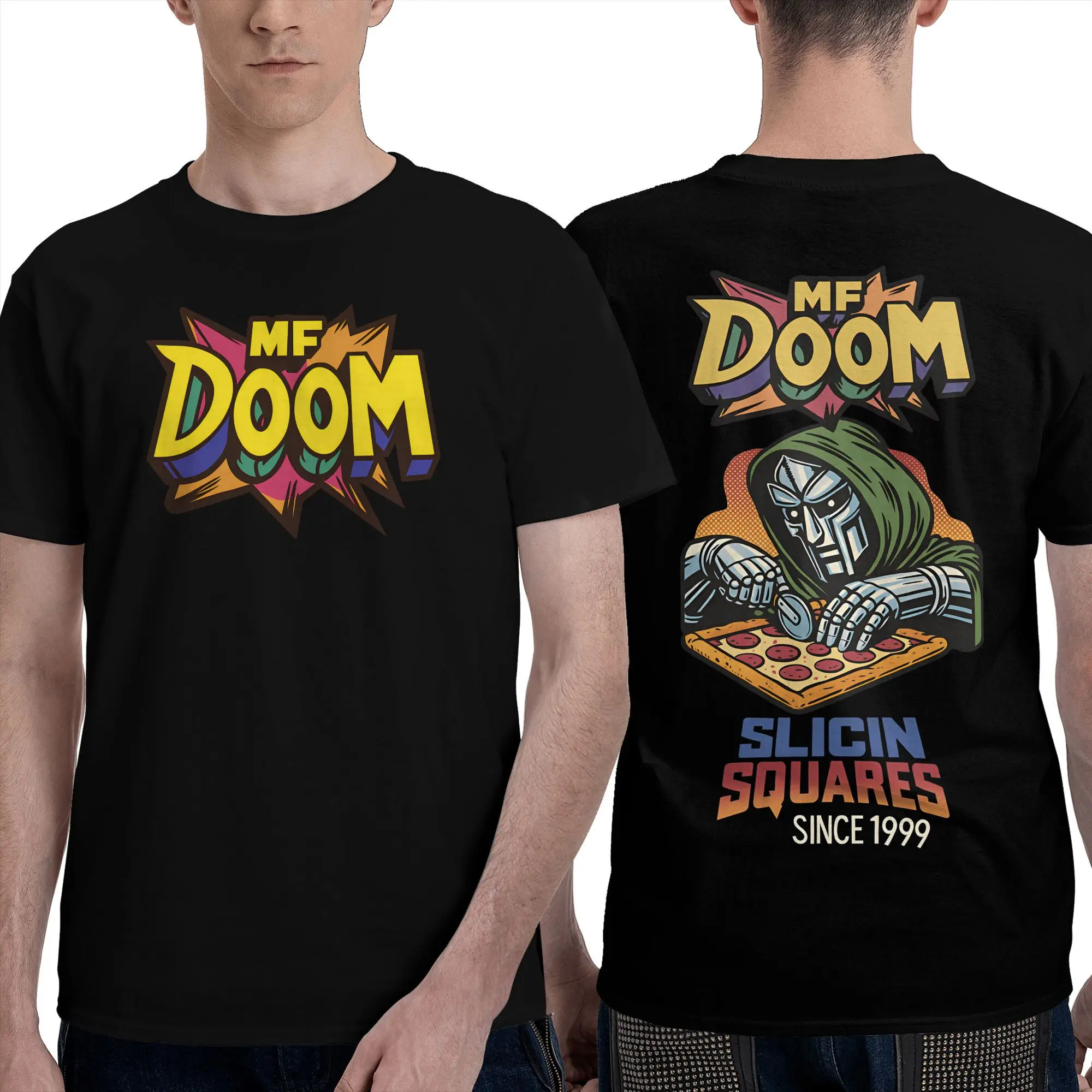 Camiseta de algodón de rapero Mf Doom para hombre, camisetas clásicas de verano, camiseta Harajuku con cuello redondo, camisetas con logotipo personalizado de talla grande