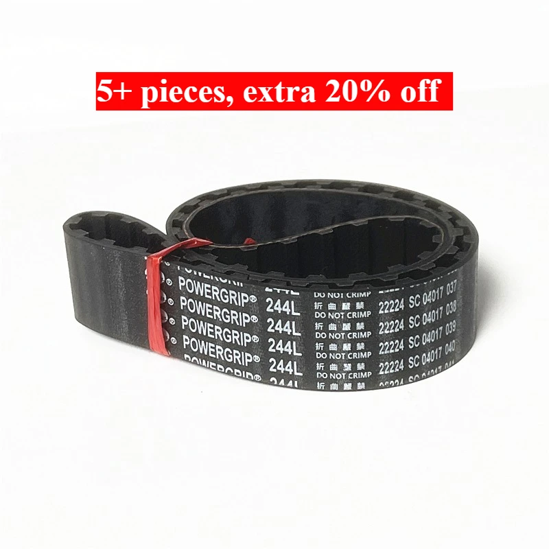 244L 248L 251L 255L 259L 263L PowerGrip Timing Belts Generator Tools Treadmill Machine Printer Sander Motor Rubber Toothed Belt