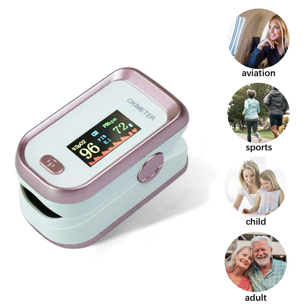 Medical Digital Fingertip Pulse Oximeter Blood Oxygen Saturation Meter Finger SPO2 PR Monitor Oximetro