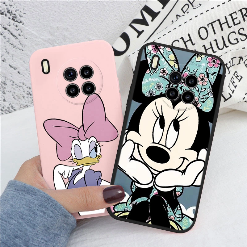 For Huawei Nova 8i Honor 50 Lite Phone Case Pink Mickey Mouse Minnie Cover Soft TPU Fundas For Huawei Nova 8i Bags Donald Duck