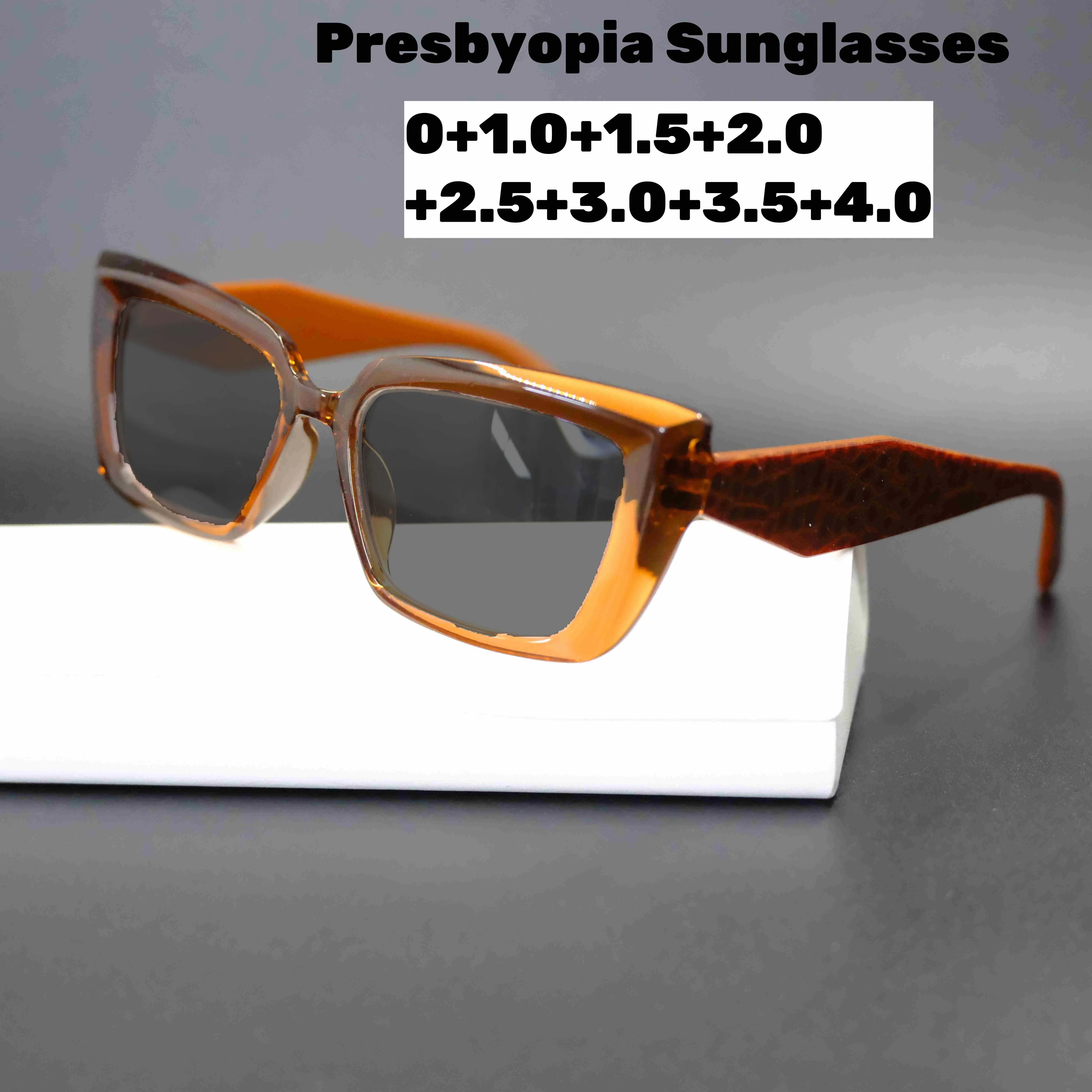 

New Vintage Square Presbyopia Sunglasses Women Men Luxury Brand Reading Sun Glasses Male Female Eyewear Oculos De Sol +1.5+2.0