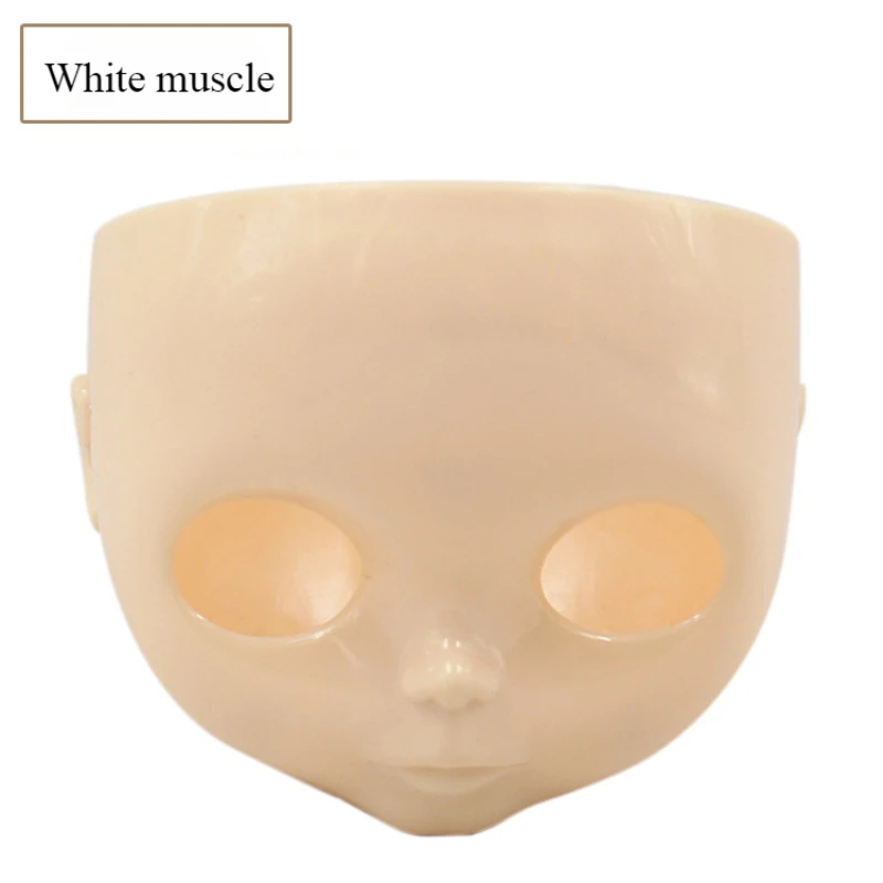 ICY DBS Small Cloth Doll Face Shell Manual DIY Doll Makeup Tools To Practice No Makeup Face Shell Muscle Transparent Muscle