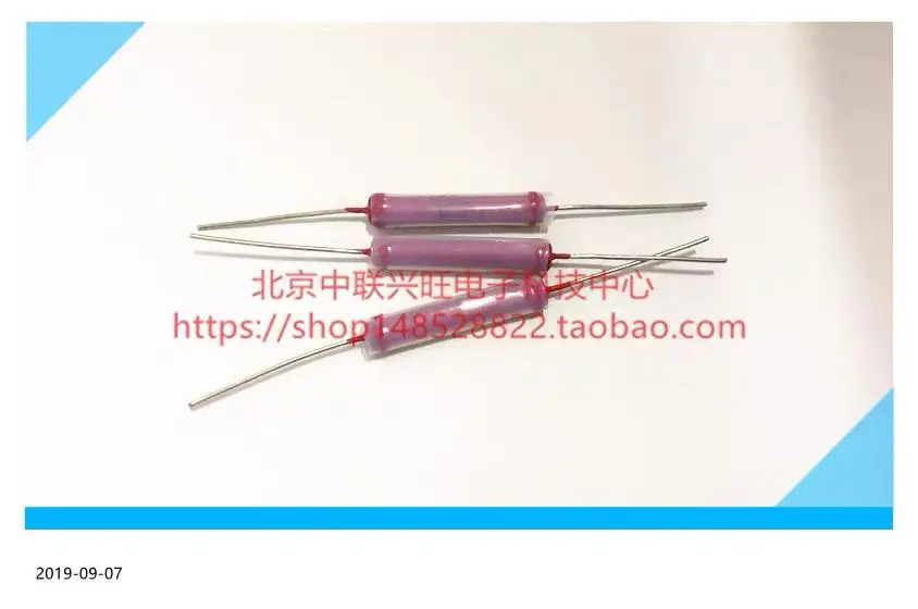 1Pcs RI40 high-voltage glass glazed resistor3W 50G 100G 200G 500G 1T 10T5% 5.3*28 non-inductive high-frequency Dahongpao ceramic