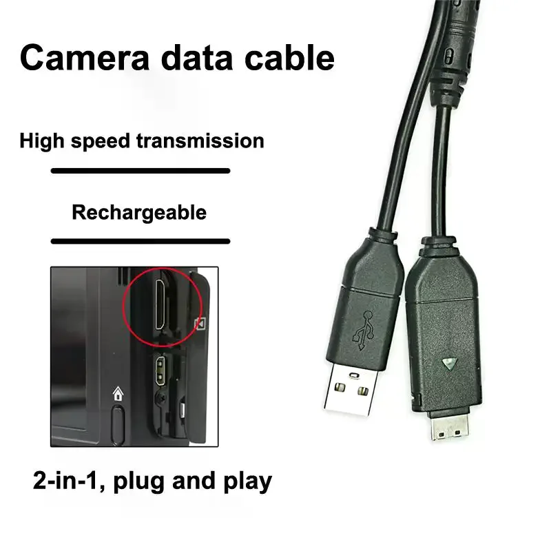 Suitable For Camera USB Data Cable Digital Camera Connection Cable ES65 75 PL170 NV3 ES7