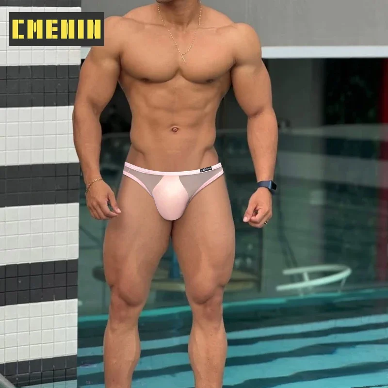 

CMENIN Transparent Men Underwear Brief Large Crotch Pouch Mens Underpants Ultra-thin Breathable Men's Panties Sexy Gay Man Brief
