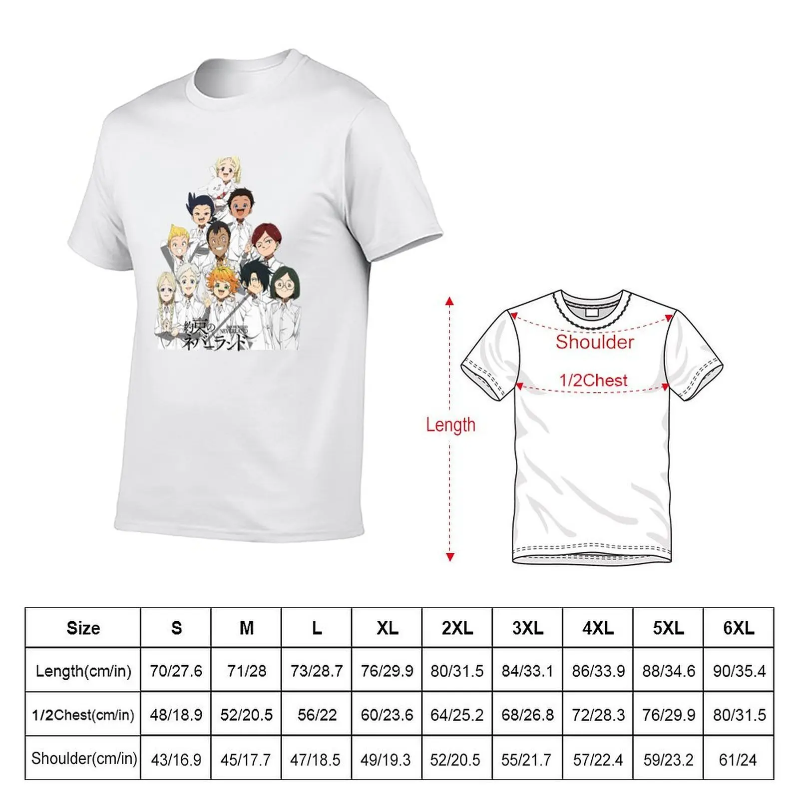 The Promised Neverland T-Shirt valentines clothes new gifts and t-shirts men t shirts
