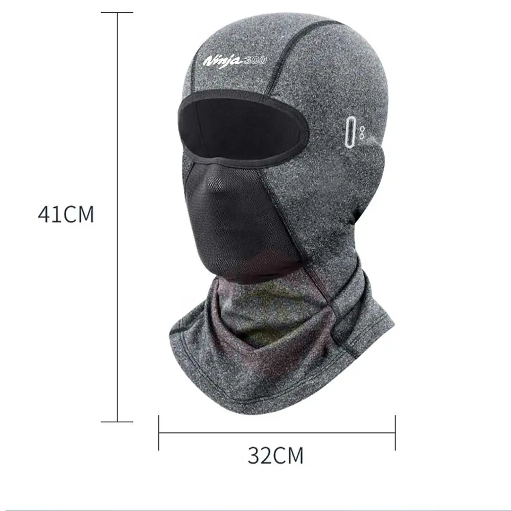 Cycling Full Face Mask Warm Sports Motorcycle Ski Fishing Mask Men Women Fleece Scarf Cap Bandana For kawasaki NINJA 300