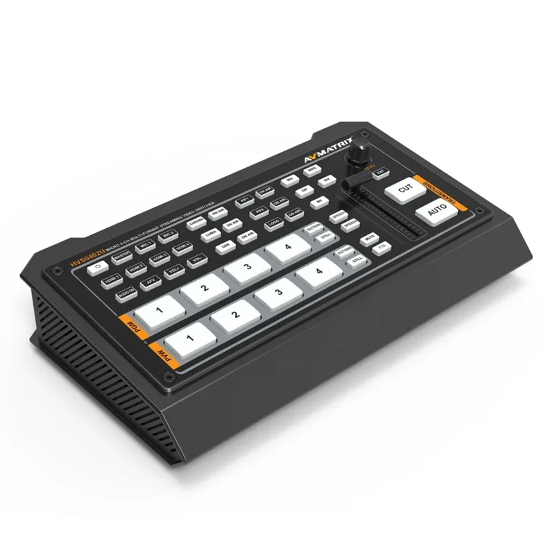 

HVS0402U Micro 4 Channel HDMI Live Streaming Video Switcher With HDMI PGM and Multiview USB Type-C Output