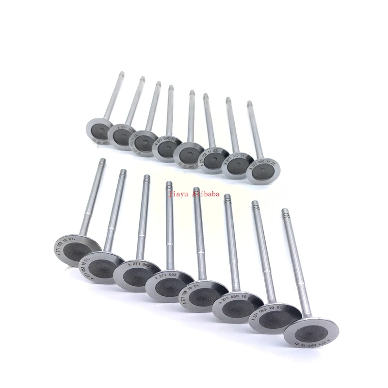 Engine intake valve exhaust valve for Mercedes Benz S204 C204 W212 A207 C207 R172 A2710501127 A2710531001 2710501127 2710531001