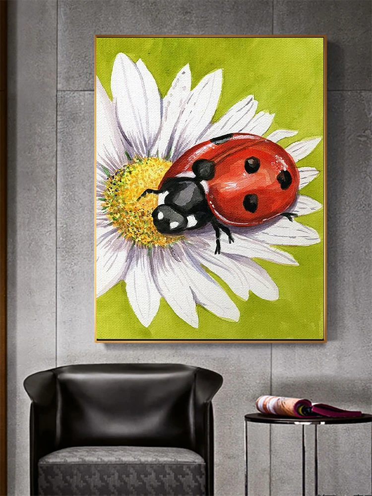 Animal 5D Diamond Painting Insect Ladybug Bee Diamond Painting Mosaic Full Diamond Embroidery Painting Home Decoration