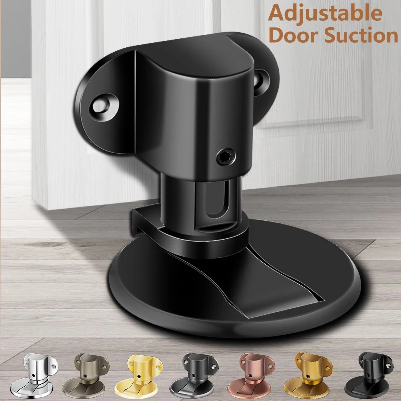 Door Stop Household Invisible Bedroom Door Suction Adjustable Punch-free Door Stop By Stopper For Doors Magnetic Door Stopper