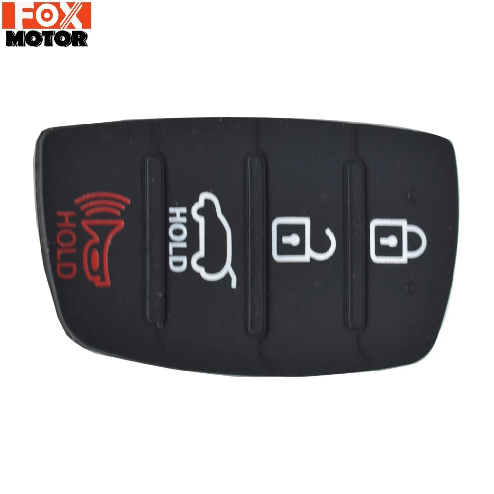 Replacement Rubber 4 Button Pad For Hyundai Tucson Santa fe / ix45 Sonata i40 Remote Car Repair Key Fob Shell