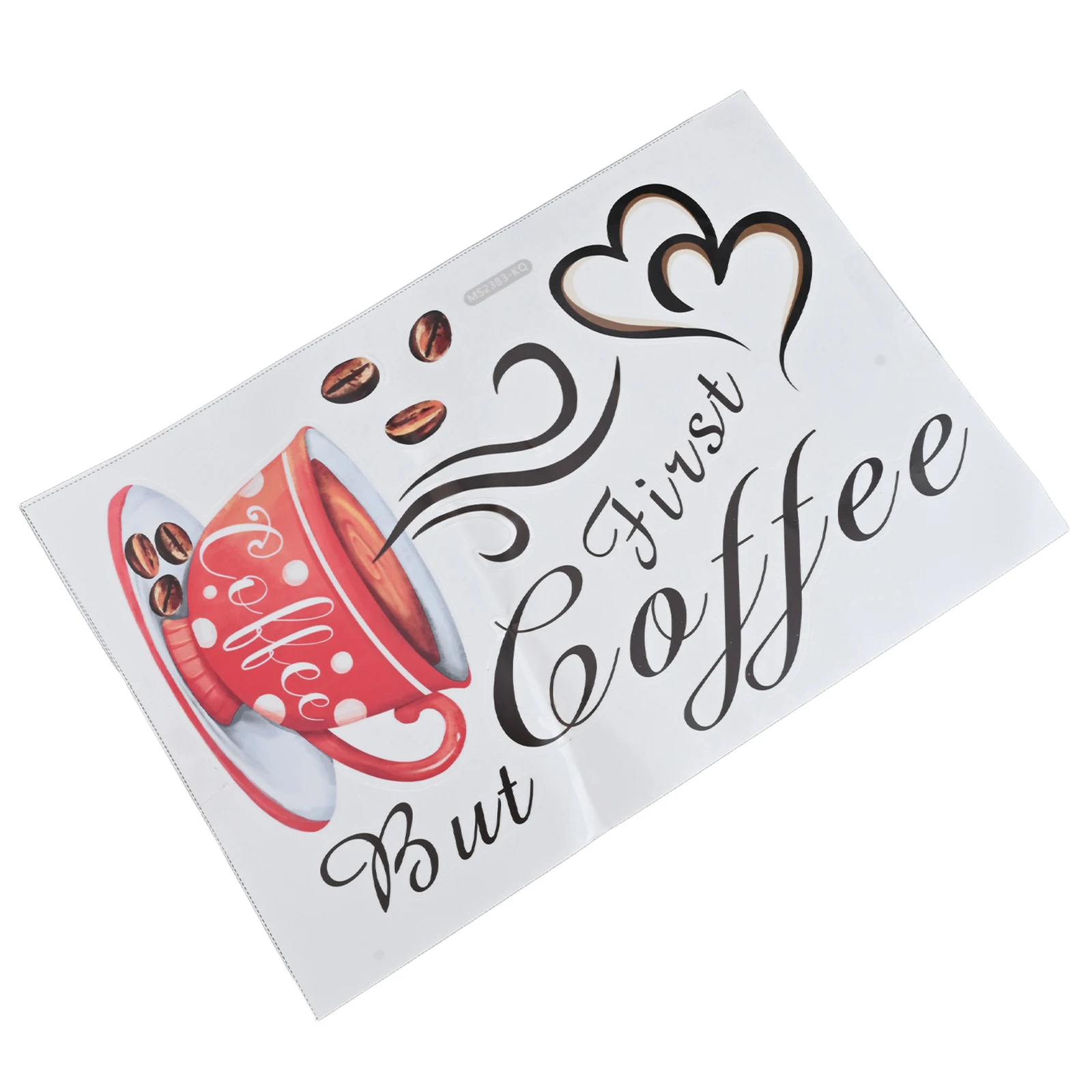 Art Decals Coffee Cups Sticker Cups Sticker Decoration PVC Removable Self-adhesive DIY Home Restaurant Brand New