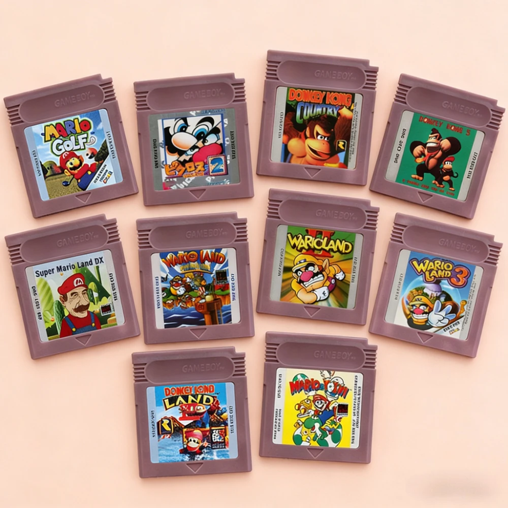 Mari0 Series GBC 16 Bit Game Video Game Cartridge Console Card Wario Land Donkey Kong Wario Land 2 Yoshi For GBC/GBA