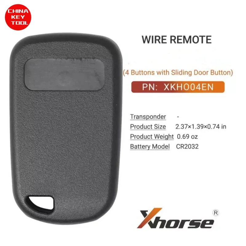 1PCS Xhorse Wire Remote Key For Honda Style Separate With Sliding Door 5 Buttons XKHO04EN