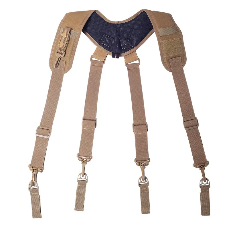 Adjustable Outdoor Equipage Suspender X Type Tactics Braces New Tactical Suspenders Men Duty Belt Harness Combat Readiness Strap