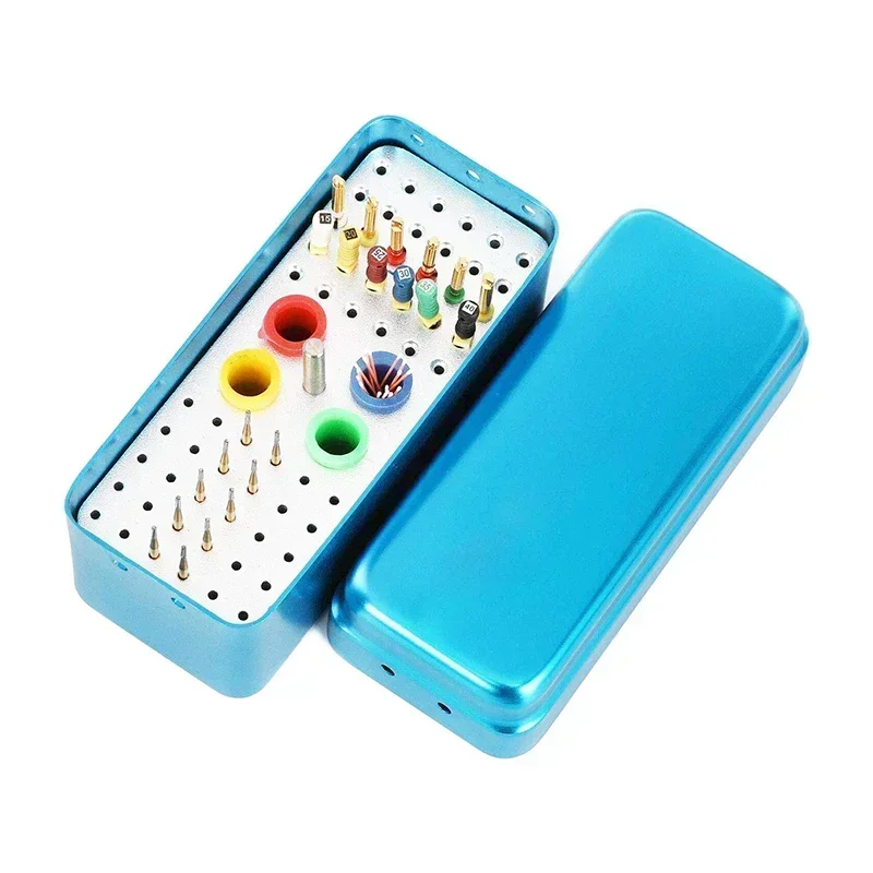 

Dental Autoclavable 60 Holes Bur Blocks Aluminum Burs Case Organizer Disinfection Holder Box Dentist Tool