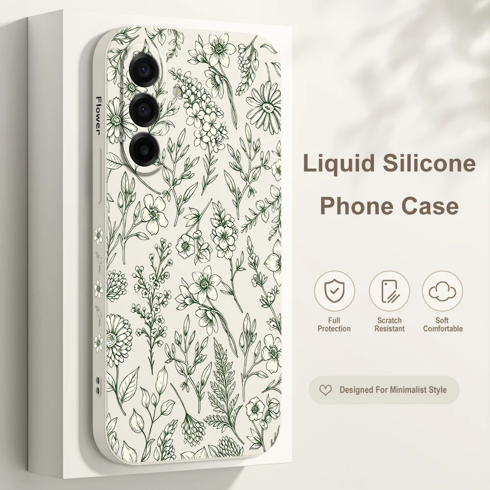 Wild Blooms Phone Case For Samsung Galaxy A57 A37 A27 A17 A56 A36 A26 A16 A06 A55 A35 A25 A15 A05 A54 A34 A24 A14 Cover