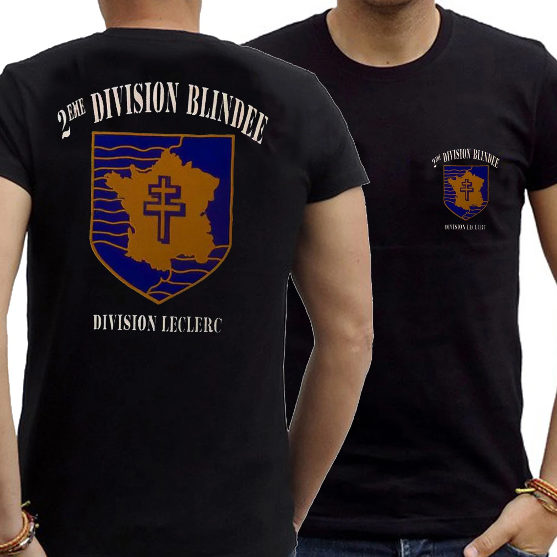 2ème DB (Division Blindée) French 2nd Armored Division T-Shirt Short Sleeve Casual 100% Cotton O-Neck Summer Mens T-shirt