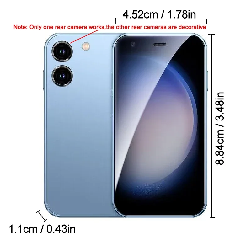 SOYES XS20 Pro 3.0" Small Phone 2GB RAM 16GB ROM Android8.1 Dual SIM Standby With Play Store BT Wifi GPS 3G Cell Phone