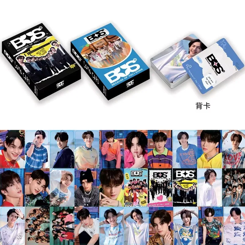 30pcs/set Bus Because Of You I Shine Lomo Cards Thai Boy Group No Repeat Photo Cards Fans Collection Gift