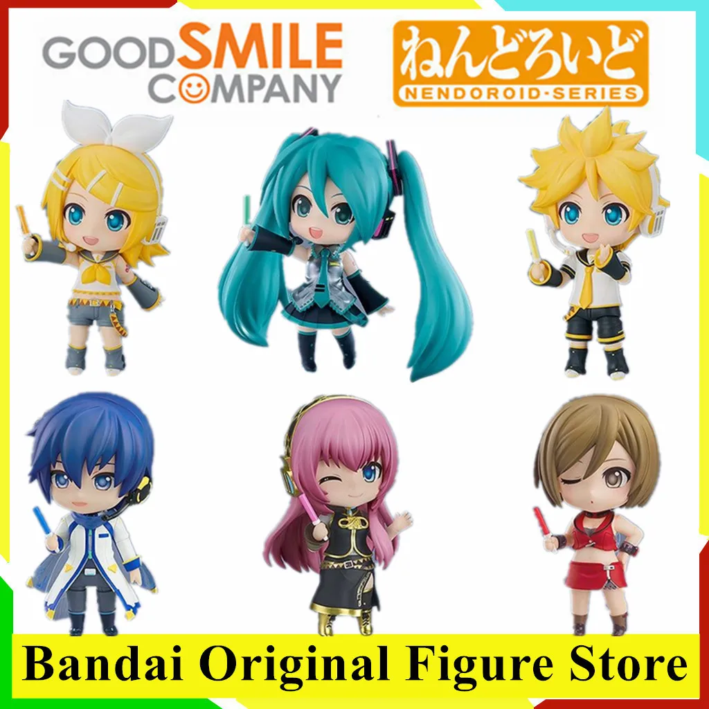 

Original Anime Hatsune Miku Kaito Kagamine Len Rin Megurine Luka MEIKO Action Figure Toys Kwaii Q Ver. Model Doll