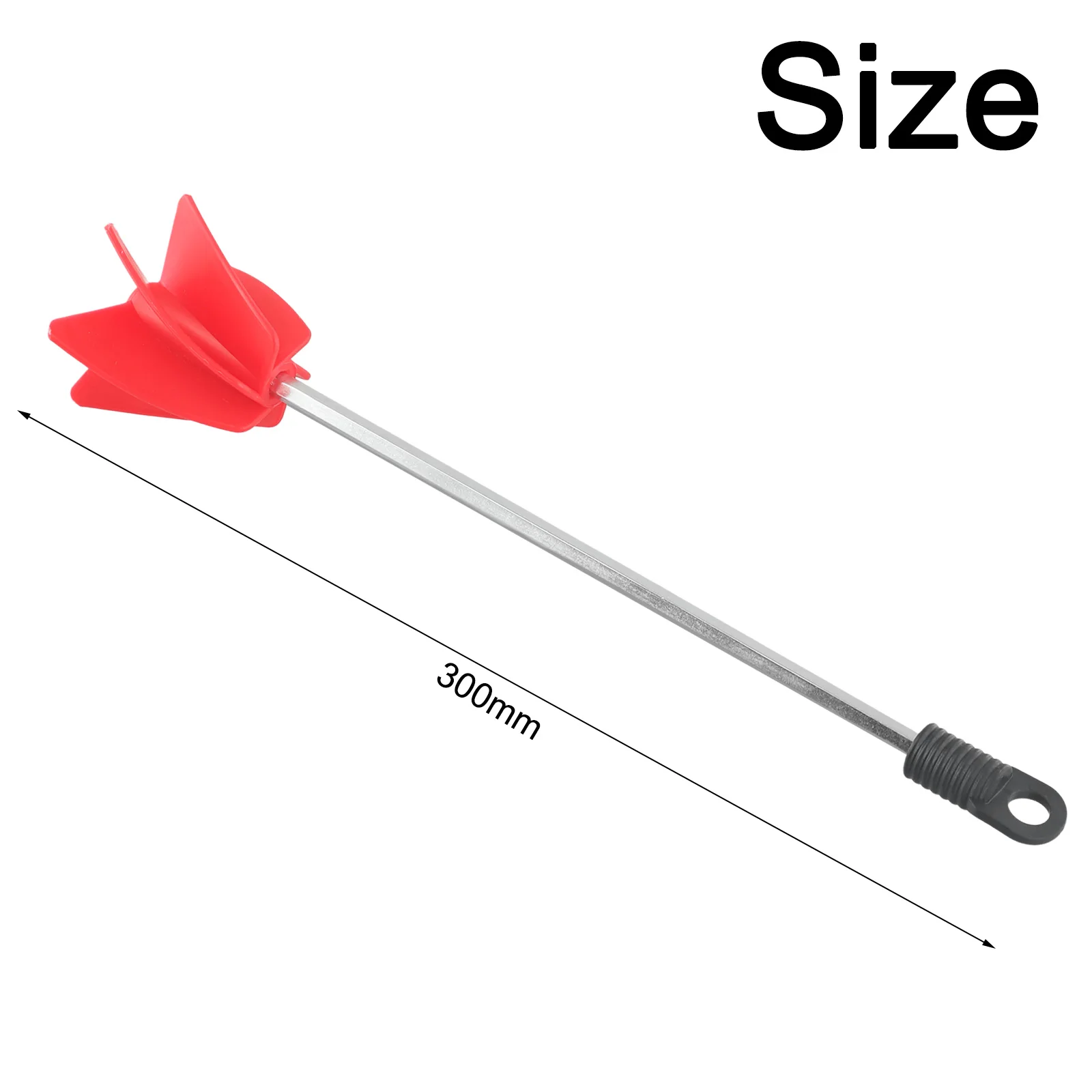 High-quality Brand New Paint Mixer Bit Red+Silver 300mm ABS Applicable Liquid Electric Drill Attachment Epoxy Resin