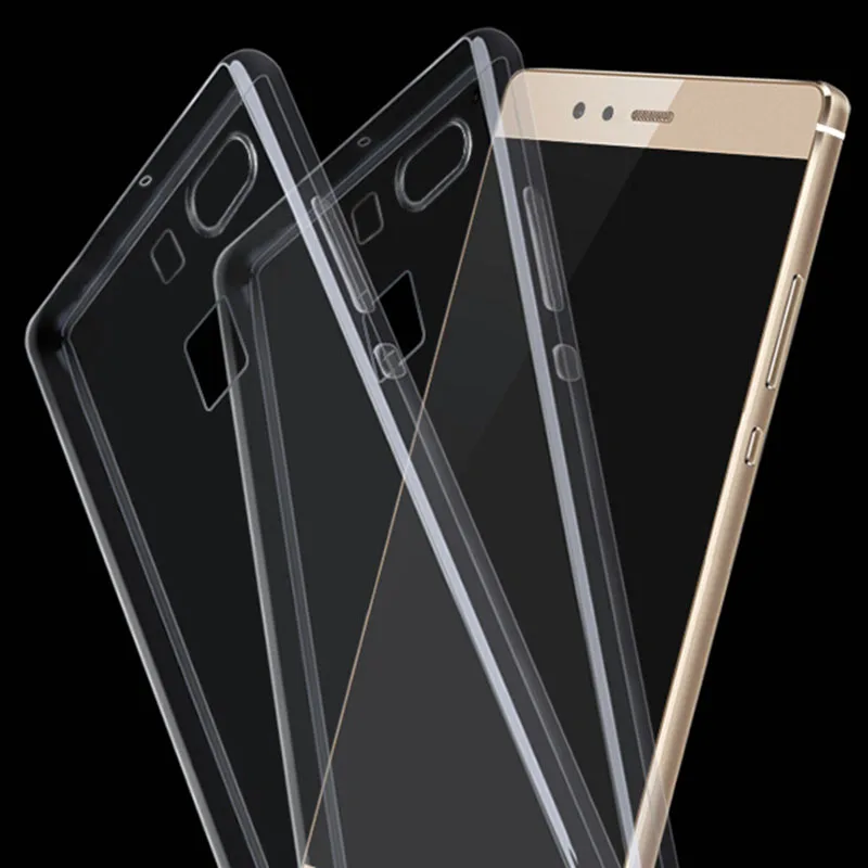 Funda de teléfono transparente para Huawei P9, carcasa trasera de piel de Gel TPU suave, 2413 transparente