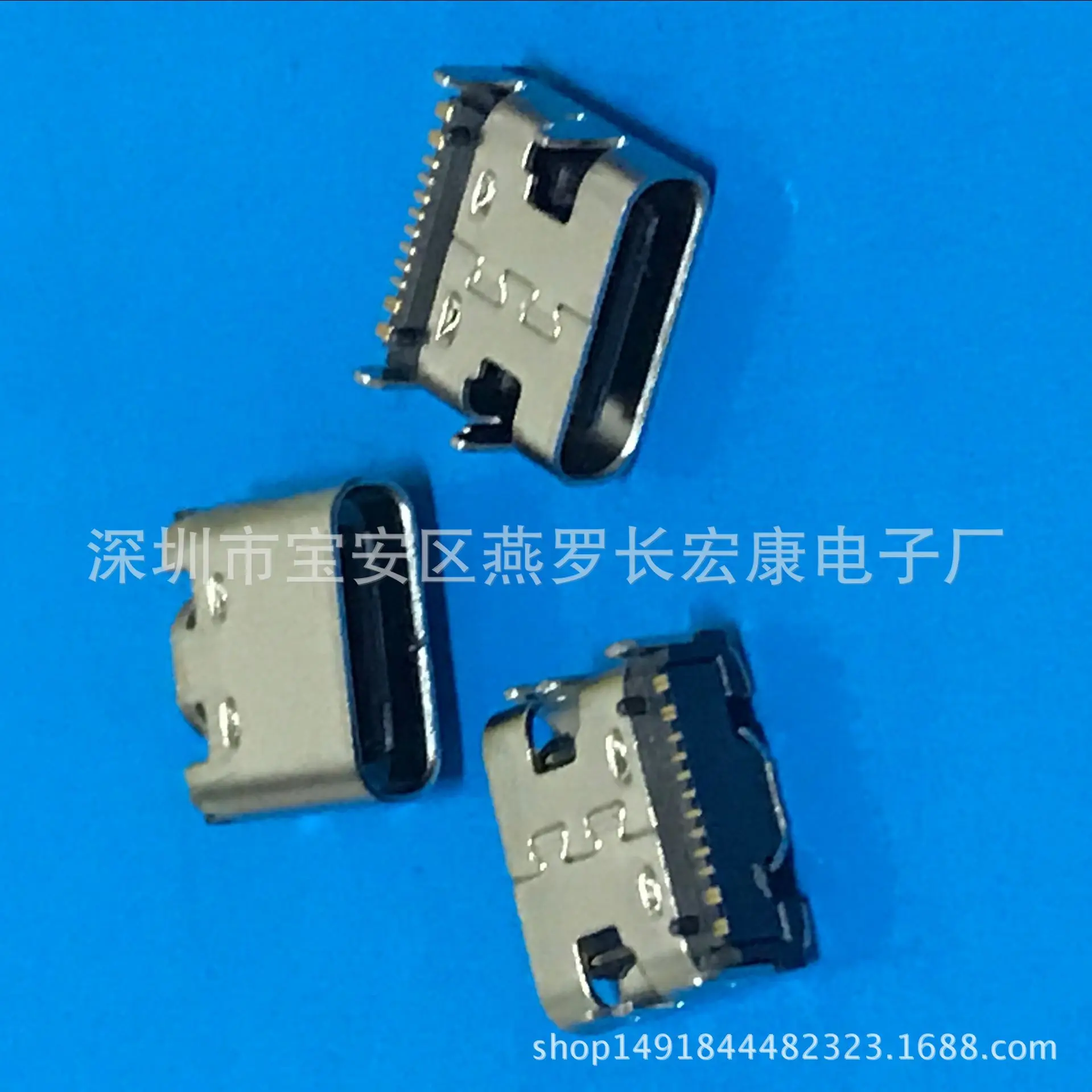 For 3.1 TYPE-C 24P Female Socket Front Plug Back Stick SMT Double Clad Female Socket Four-pin Plug Plate DIP with column