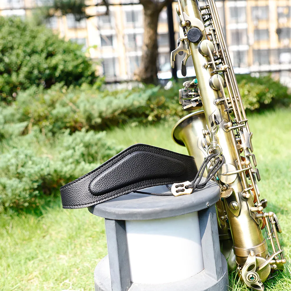 Adjustable Saxophone Neck Strap Premium and Metal Construction Ergonomic Pressure Distribution for Professional Beginner