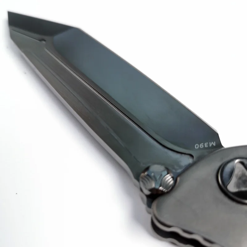 سكين جديد قابل للطي Buhhler M390 جيب تخييم خارجي من الفولاذ عالي الجودة للرجال 2025 أداة أكثر شحذًا سكين حرفي من التيتانيوم