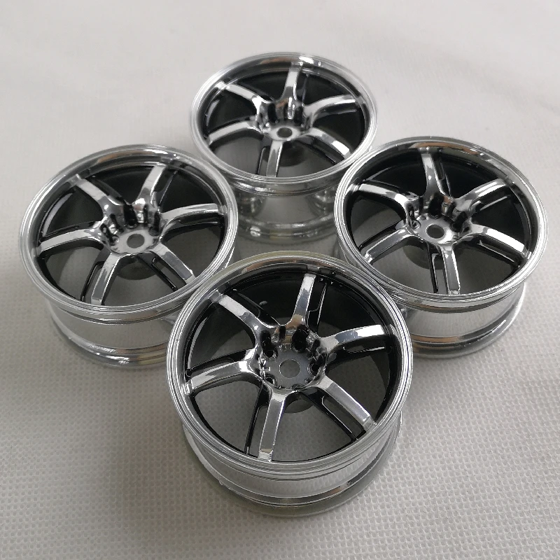 4pcs 3/6/9mm Offset RC Car 1/10 Scale Plastic Wheels Rims Drift On road Touring Model Hobby