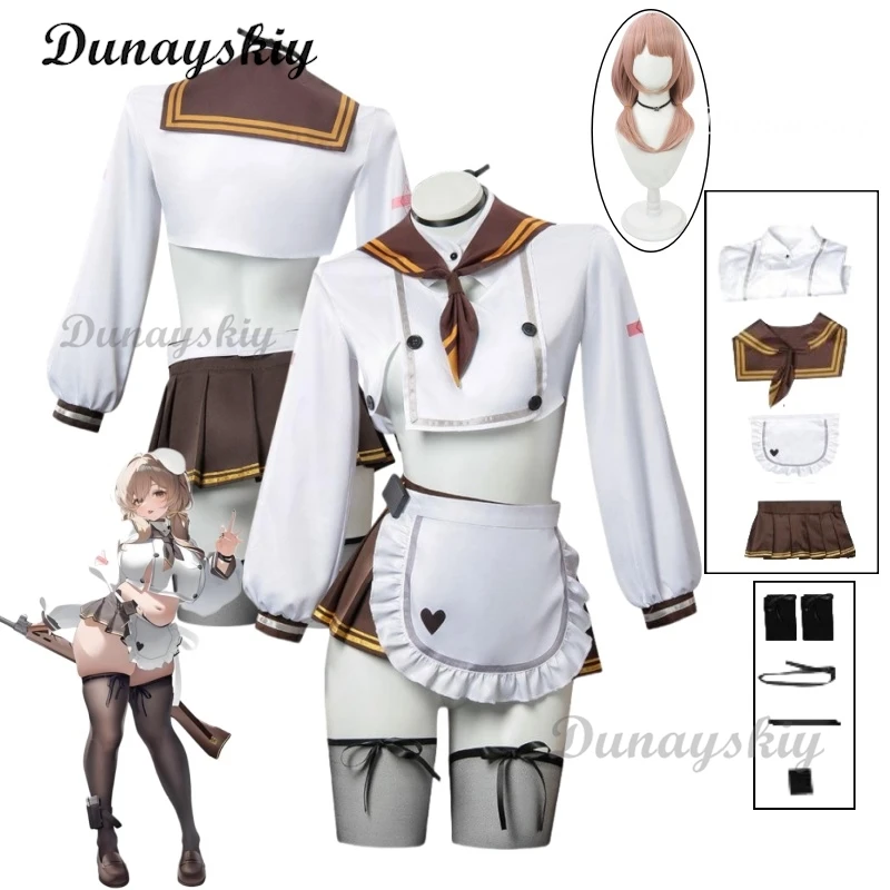 

Nikke The Goddess Of Victory Bride White Blue Cosplay Costume Game Nikke SSR Sexy Uniform Costumes Wig Halloween Carnival Suit